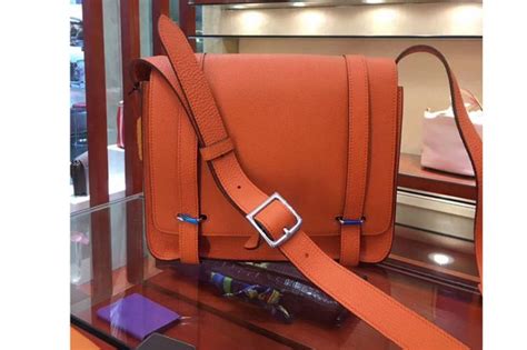 hermes messenger bag orange|hermes messenger bag men.